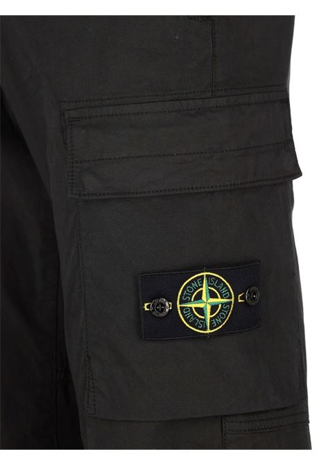pantaloni supima cotton stretch-tc uomo neri STONE ISLAND | K2S15 3100032 S0010V0029